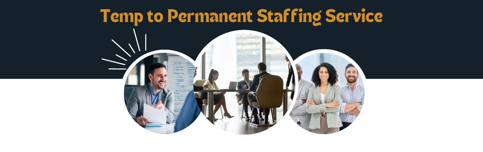 Temp to permanent Staffing banner