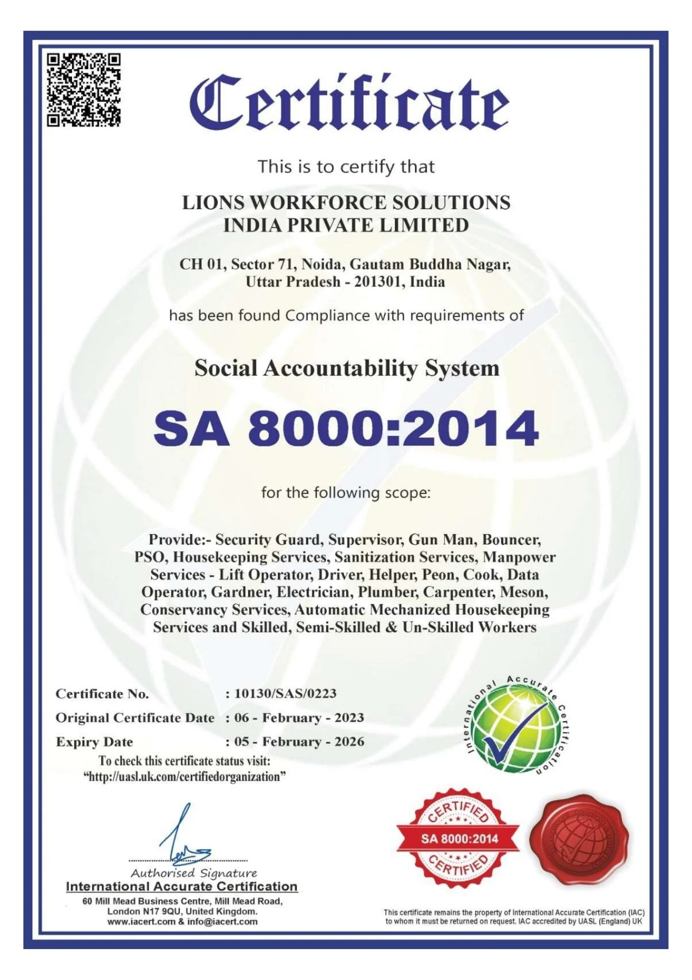 Lions Workforce Solutions Gallery